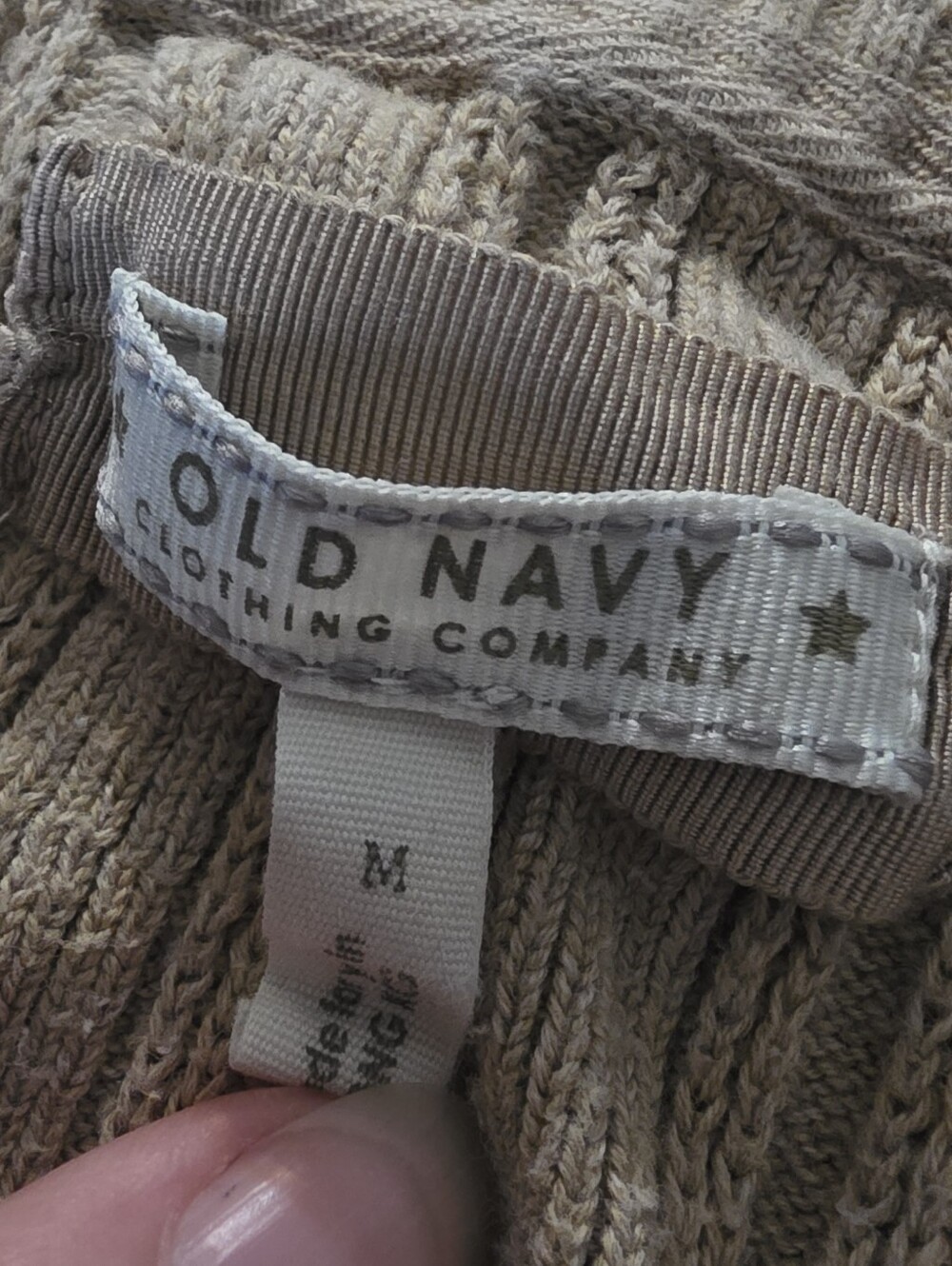 Late 2000s Old Navy Fitted Cotton Sweater-M - Picture 2 of 9